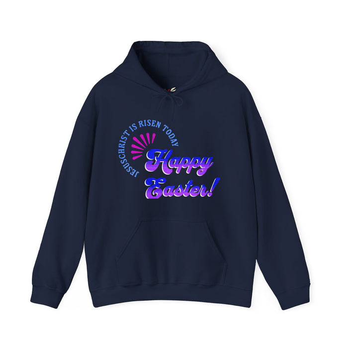 'JesusChrist is risen today...Happy Easter!' Unisex Heavy Blend™ Hooded Sweatshirt - Festive Spring Apparel