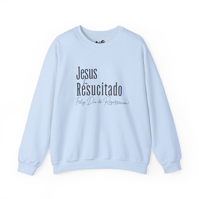 'Jesus ha Resucitado...Feliz Dia de Resurreccion!' Spanish Unisex Crewneck Sweatshirt - Perfect for Easter Celebrations