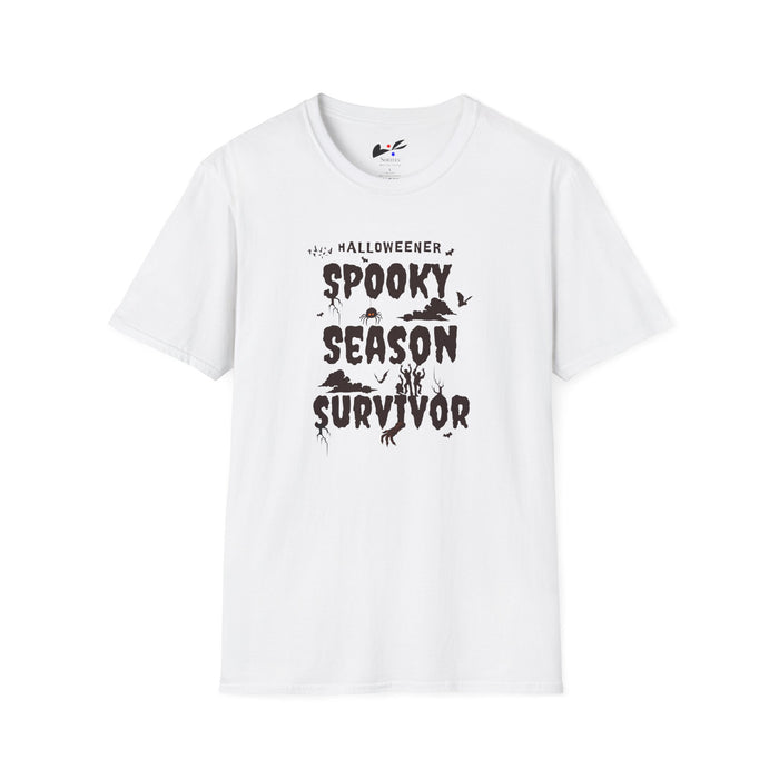 "Spooky Season Survivor' Unisex Softstyle T-Shirt.