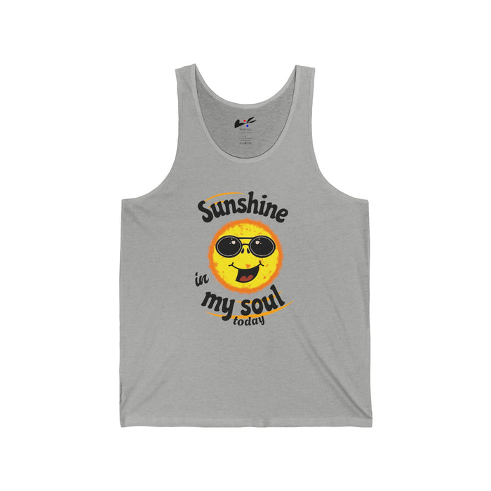 'Sunshine in my Soul Today' Unisex Jersey Tank.