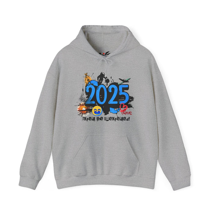 '2025 Expect The Unexpected' Unisex Heavy Blend™ Hooded Sweatshirt.