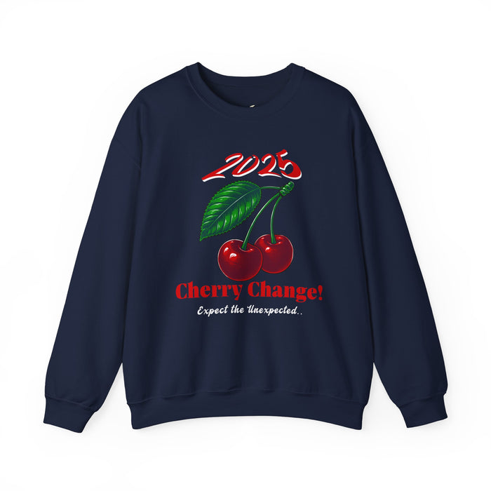 '2025 Cherry Change! Expect The Unexpected...' Unisex Heavy Blend™ Crewneck Sweatshirt.
