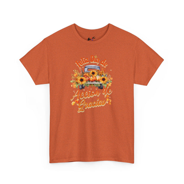 'Feliz Dia de Accion de Gracias' Unisex Heavy Cotton Tee.