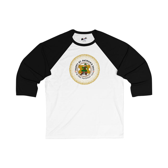 'Happy St. Patrick Day! I'm The Luckiest One!' Unisex 3\4 Sleeve Baseball Tee.