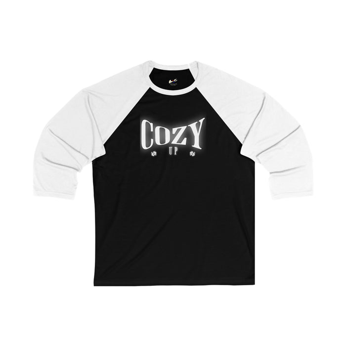 'Cozy Up' Unisex 3\4 Sleeve Baseball Tee.