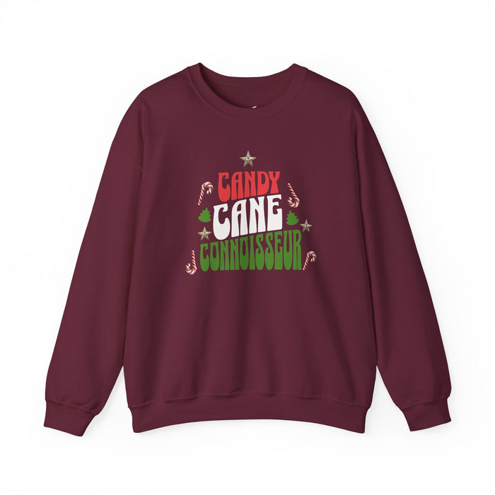 'Candy Cane Conneisseur' Unisex Heavy Blend™ Crewneck Sweatshirt.