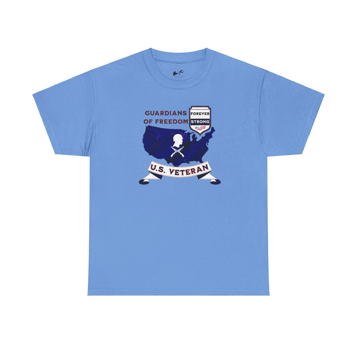'Guardian Of Freedom, U.S. Veteran -Forever Strong-.' Unisex Cotton Tee.