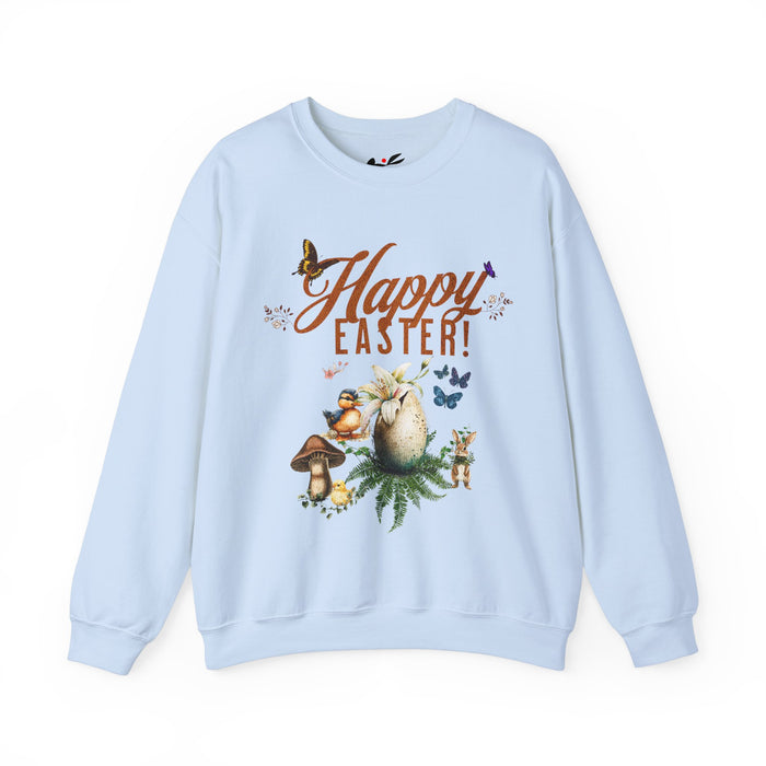 'Happy Easter' Unisex Heavy Blend Crewneck Sweatshirt.