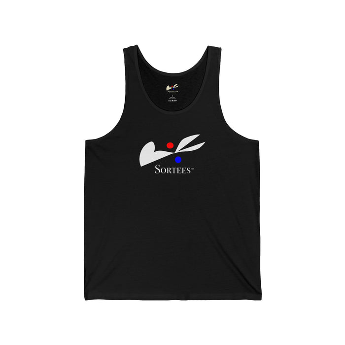 'Sortees' Unisex Jersey Tank (white version)