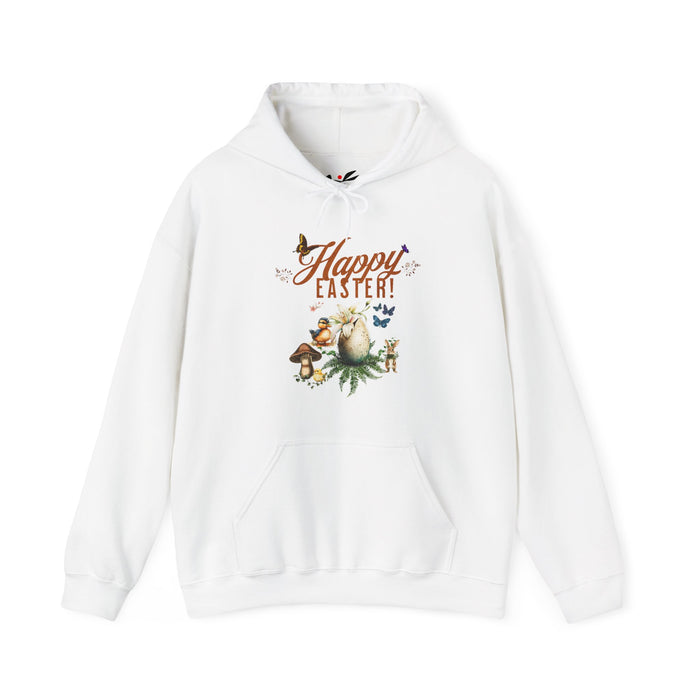 'Happy Easter' Unisex Hooded Sweatshirt.