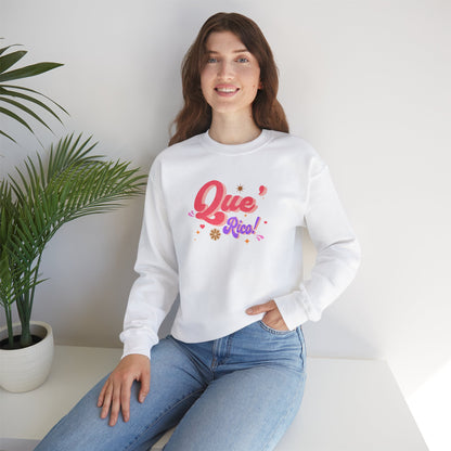 'Que Rico!' Women's Heavy Blend™ Crewneck Sweatshirt.