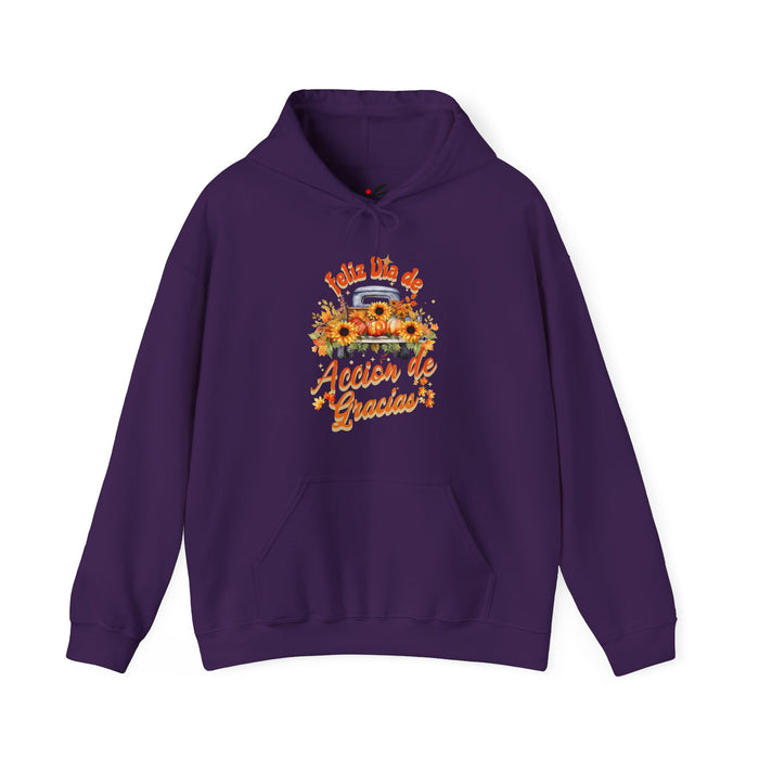 'Feliz  Dia de Accion de Gracias' Unisex Heavy Blend™ Hooded Sweatshirt.