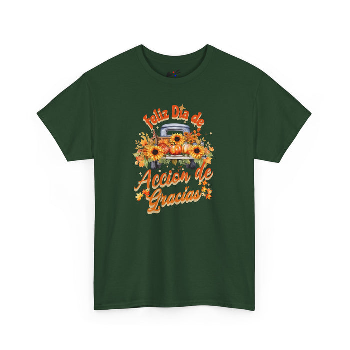 'Feliz Dia de Accion de Gracias' Unisex Heavy Cotton Tee.