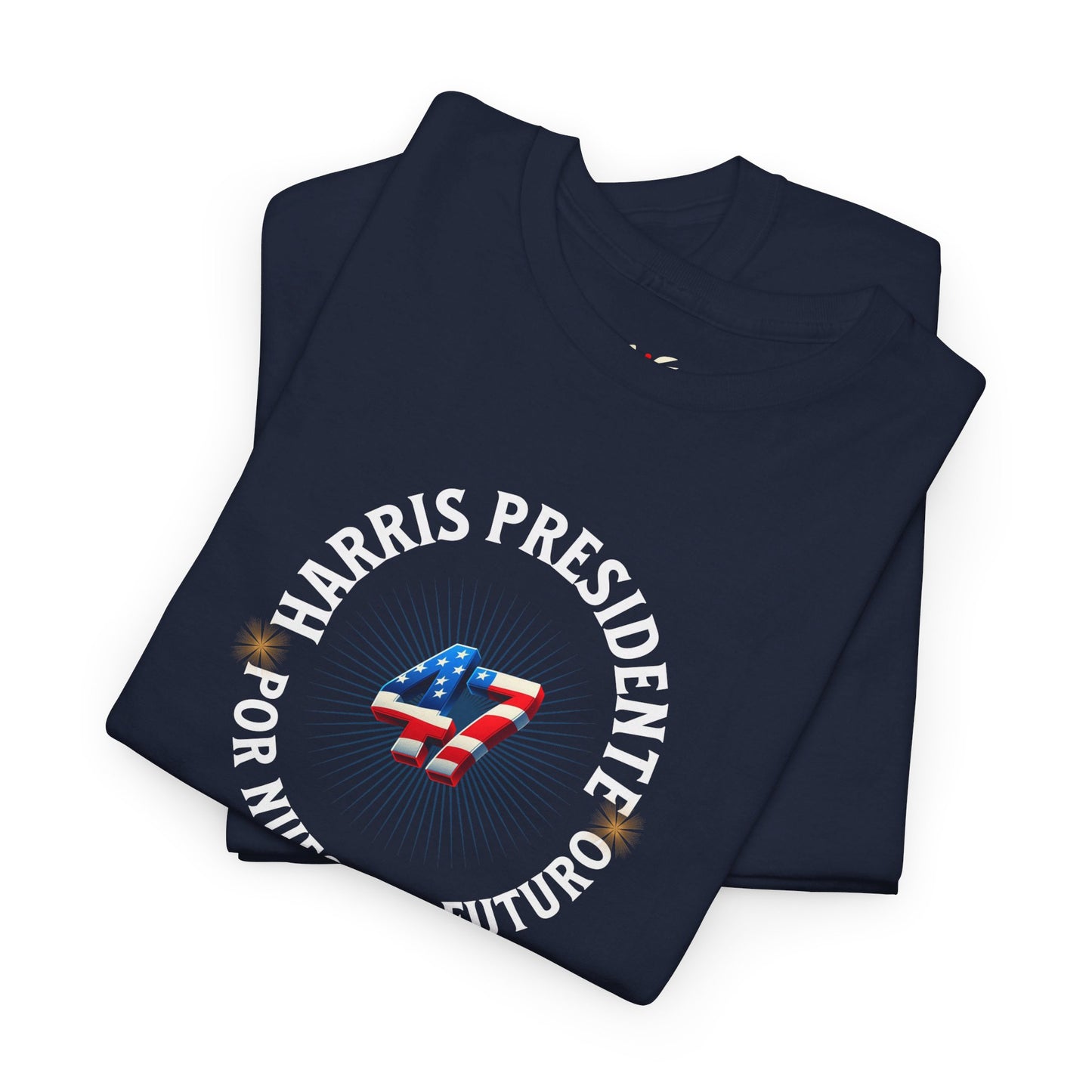 'Harris Presidente -47- Por Nuestro Futuro' Unisex Cotton Tee.