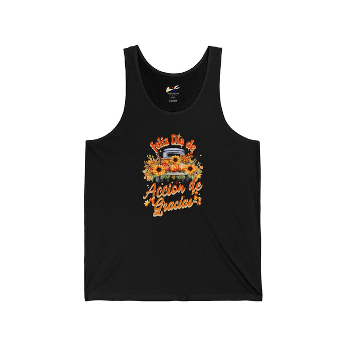 'Feliz Dia de Accion de Gracias' Unisex Jersey Tank.