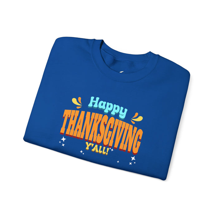 'Happy Thanksgiving, Y'all' Unisex Heavy Blend™ Crewneck Sweatshirt.
