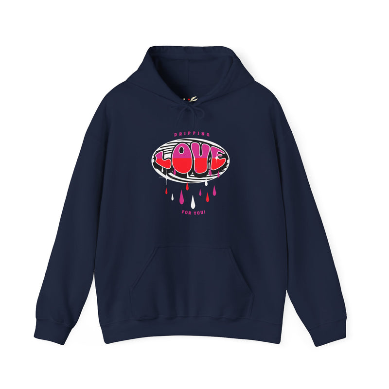 'Dripping Love For You!' Unisex Heavy Blend™ Hooded Sweatshirt.