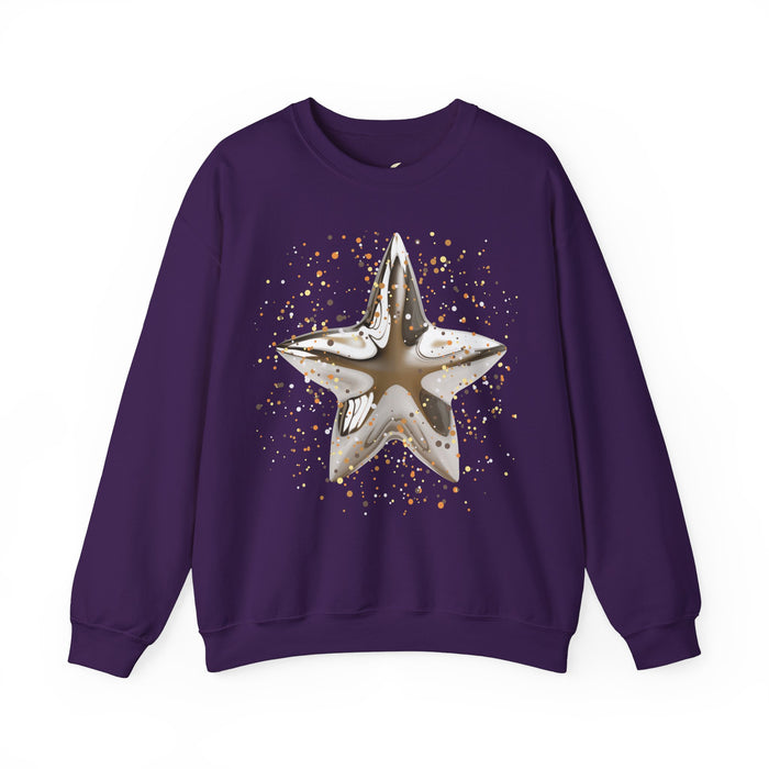 'Christmas Star Image-Unisex Heavy Blend™ Crewneck Sweatshirt.