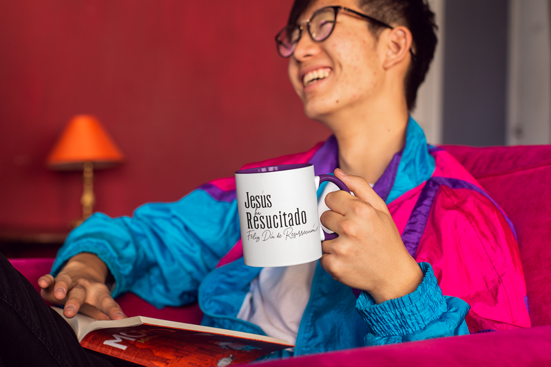 'Jesus ha Resucitado...Feliz Dia de Resurreccion!.' Spanish Accent Coffee Mug, 11oz. 15oz.