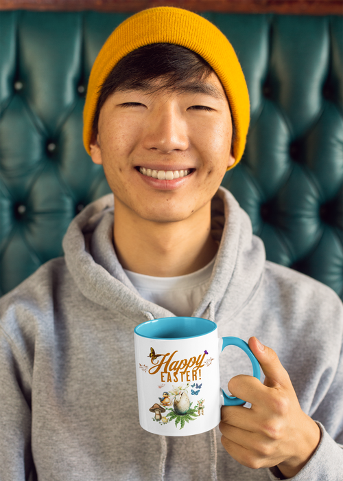 'Happy Easter' Accent Coffee Mug, 11oz.