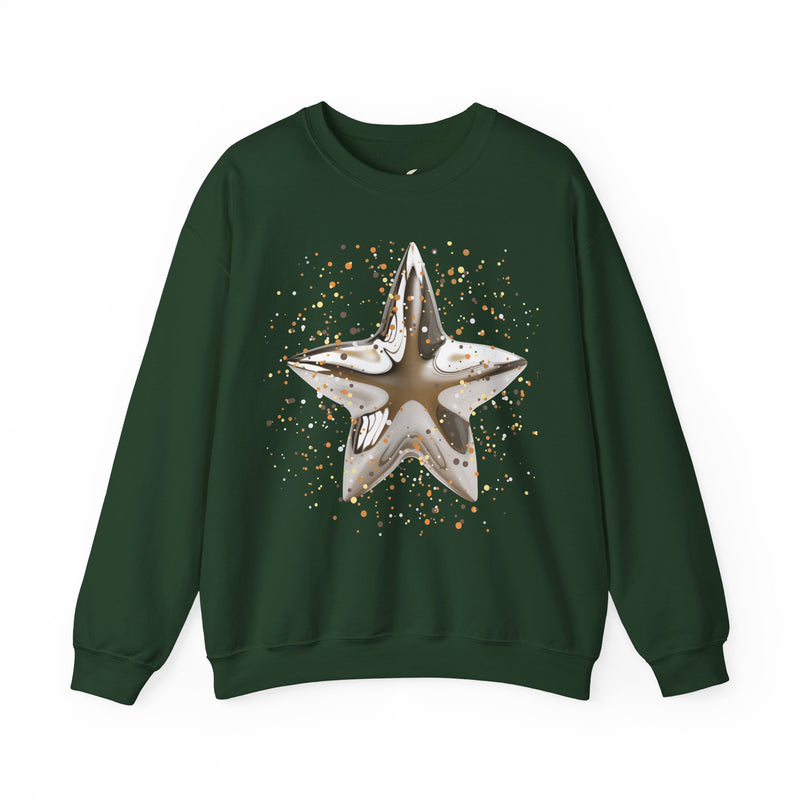 'Christmas Star Image-Unisex Heavy Blend™ Crewneck Sweatshirt.