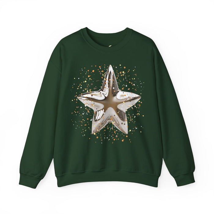 'Christmas Star Image-Unisex Heavy Blend™ Crewneck Sweatshirt.