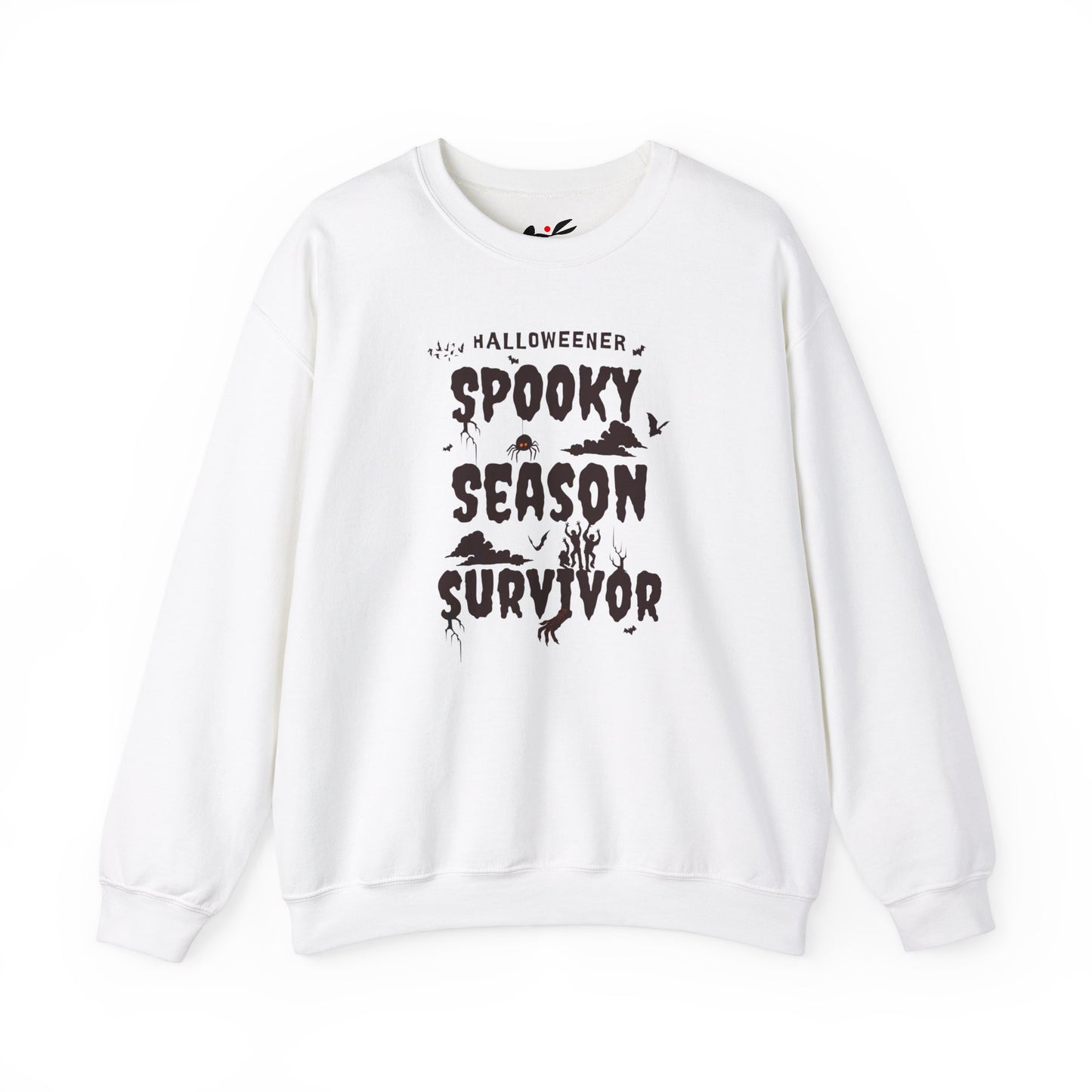 'Spooky Season Survivor' Unisex Heavy Blend™ Crewneck Sweatshirt.