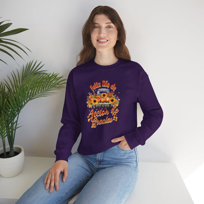 'Feliz Dia de Accion de Gracias' Unisex Heavy Blend™ Crewneck Sweatshirt.