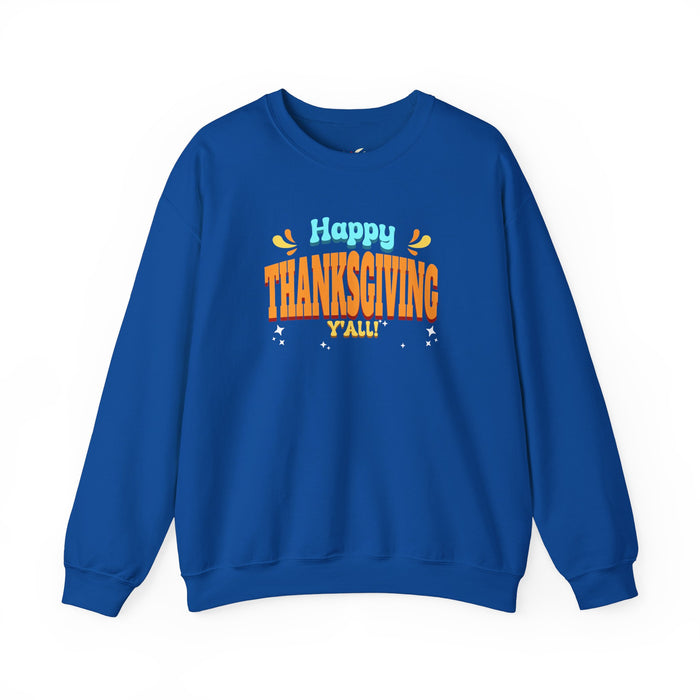 'Happy Thanksgiving, Y'all' Unisex Heavy Blend™ Crewneck Sweatshirt.