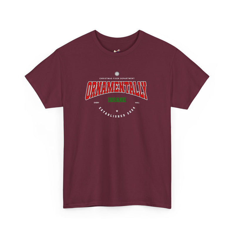 'Ornamentally Insane-Established 2024' Unisex Heavy Cotton Tee.