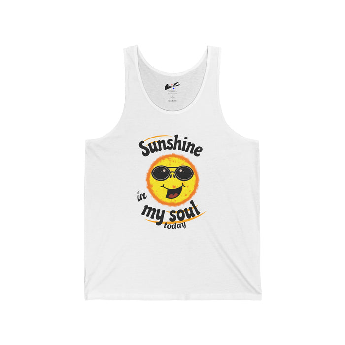 'Sunshine in my Soul Today' Unisex Jersey Tank.