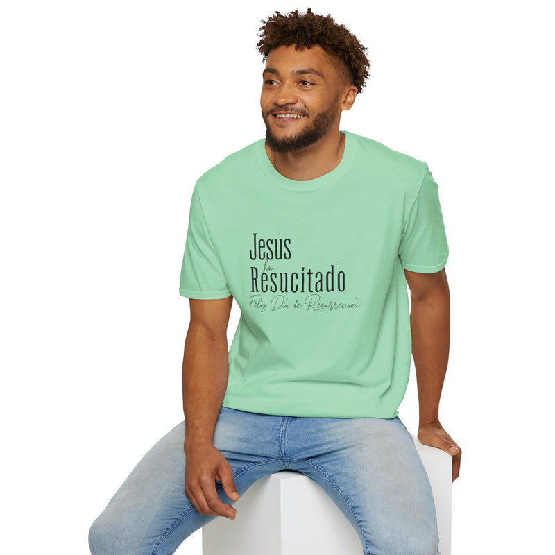 'Jesus ha Resucitado...Feliz Dia de Resurreccion!' Easter Spanish Unisex Softstyle T-Shirt.