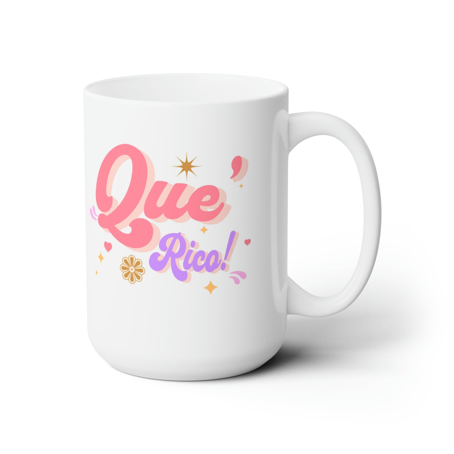 'Que Rico!' White Ceramic Mug 15oz