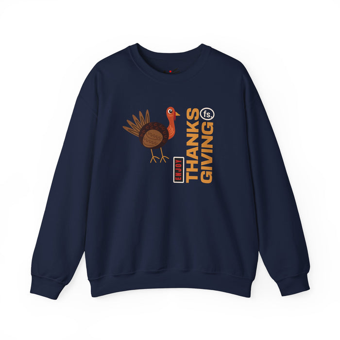 'Enjoy Thanks Giving fs.' Unisex Heavy Blend™ Crewneck Sweatshirt.