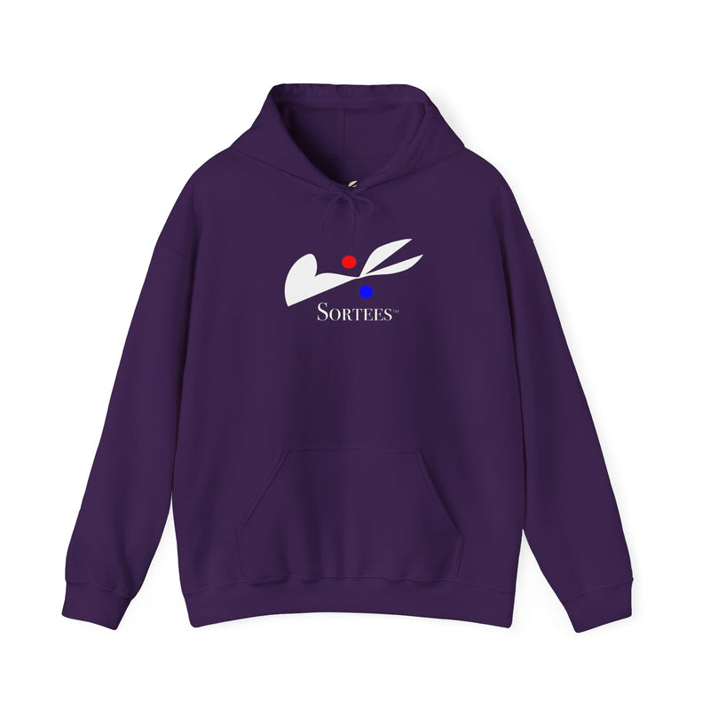 'Sortees' Unisex Heavy Blend™ Hooded Sweatshirt. (white version)