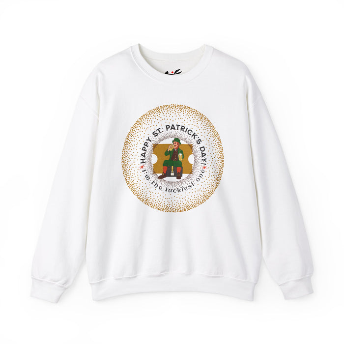 Happy St. Patrick's Day! I am the Luckiest One! Unisex Heavy Blend™ Crewneck Sweatshirt.