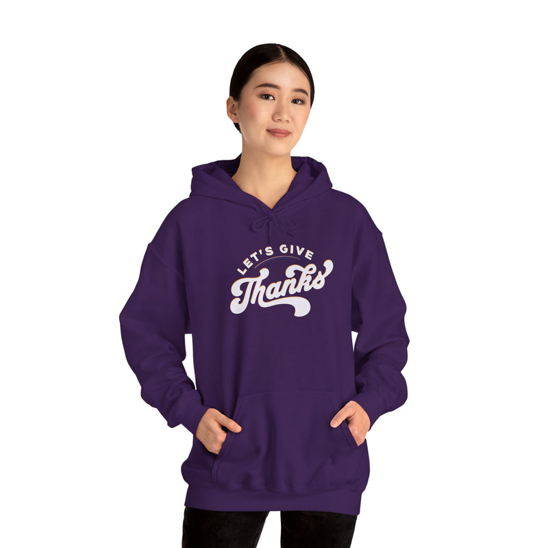 'Let's Give Thanks' Unisex Heavy Blend™ Hooded Sweatshirt.