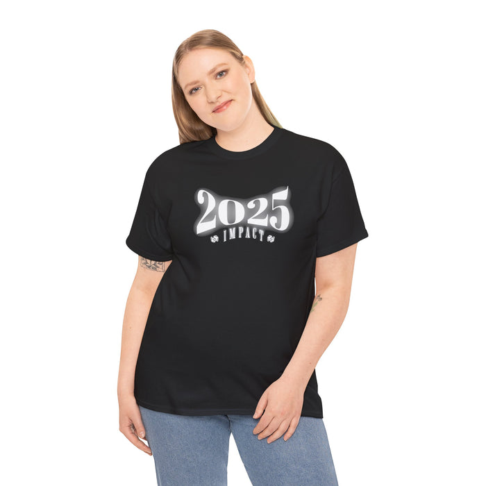 '2025 Impact' Unisex Heavy Cotton Tee.