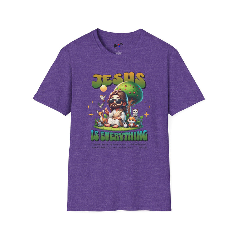 'Jesus is Everything' Unisex Softstyle T-Shirt - Faith-Inspired Casual Wear.
