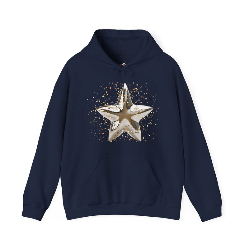 'Christmas Star image-Unisex Heavy Blend™ Hooded Sweatshirt.