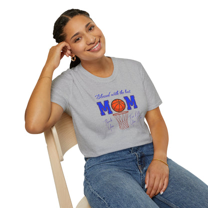 'Blessed with The Best Mom, Thank You For All You Do! Unisex Softstyle T-Shirt.