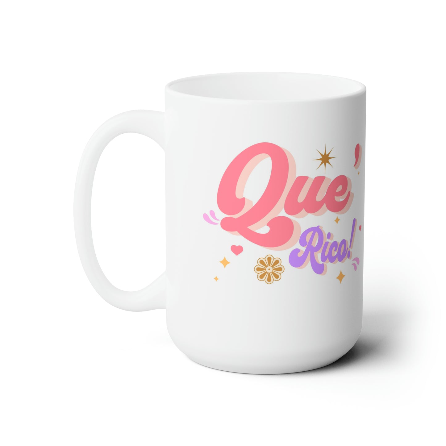 'Que Rico!' White Ceramic Mug 15oz