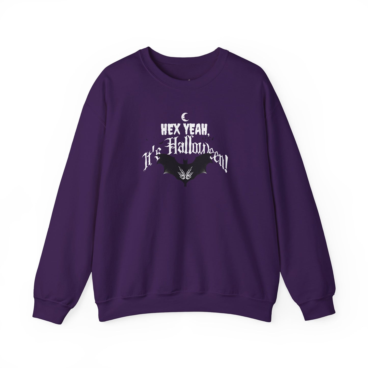 'Hex Yeah, It's Halloween!' Unisex Heavy Blend™ Crewneck Sweatshirt.