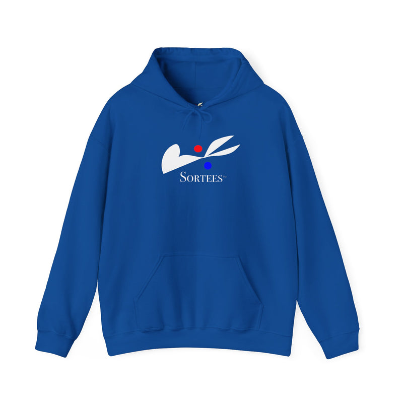 'Sortees' Unisex Heavy Blend™ Hooded Sweatshirt. (white version)