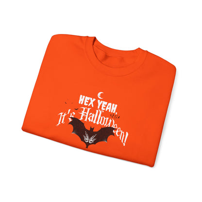 'Hex Yeah, It's Halloween!' Unisex Heavy Blend™ Crewneck Sweatshirt.