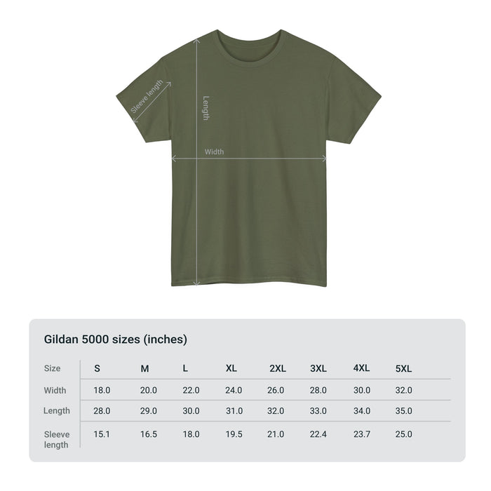 'I Didn't Do It For Thanks, I Didn't Do It For Glory, I Didn't Do It For Money, I Did It Because It Was My Duty...US Veteran' Unisex Heavy Cotton Tee.
