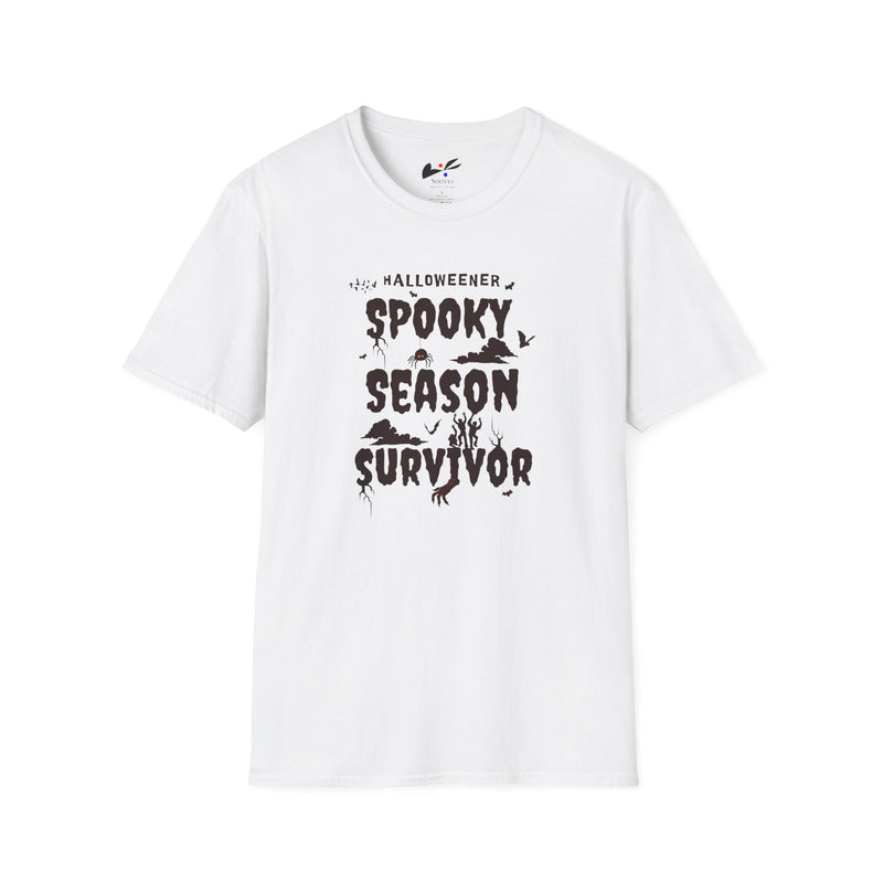 "Spooky Season Survivor' Unisex Softstyle T-Shirt.