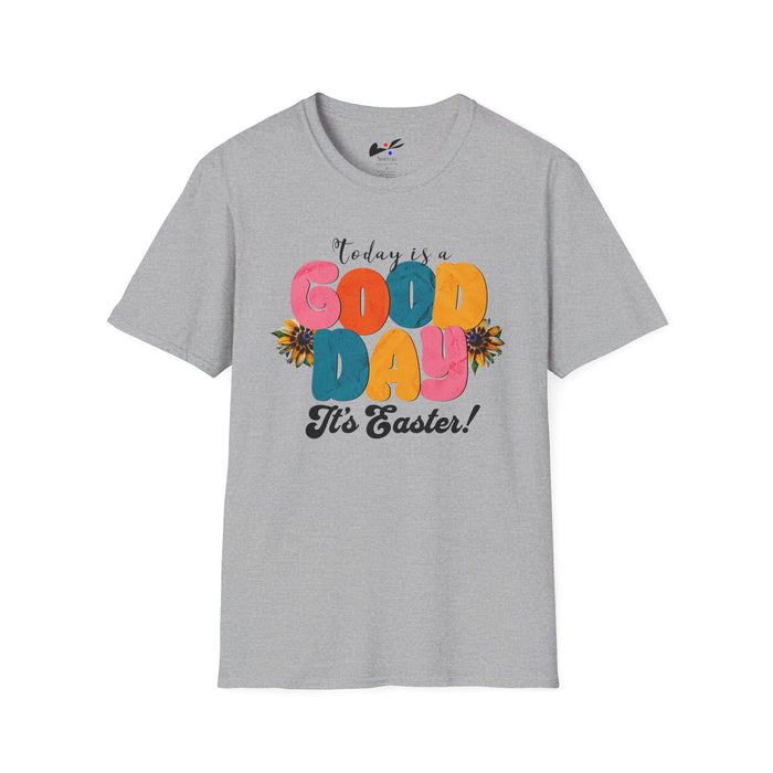 'Today is a Good Day, It's Easter!' Unisex Softstyle T-Shirt | Celebrate Spring in Comfort