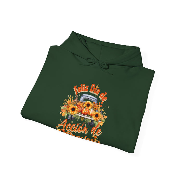 'Feliz  Dia de Accion de Gracias' Unisex Heavy Blend™ Hooded Sweatshirt.