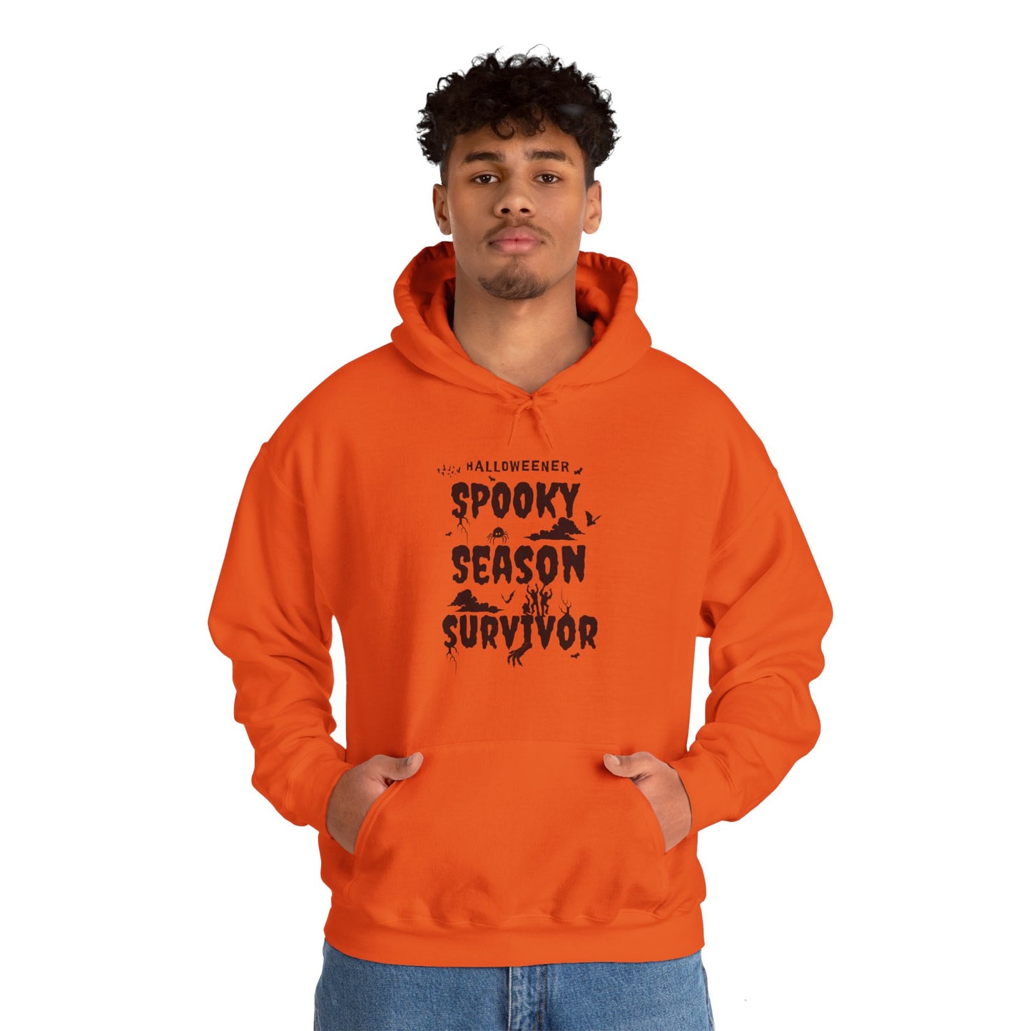 "Spooky Season Survivor"  Unisex Heavy Blend™ Hooded Sweatshirt.